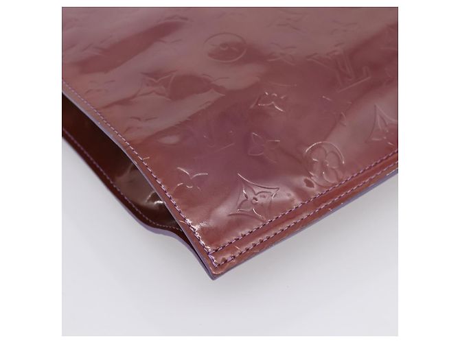 Borsa Tote LOUIS VUITTON Monogram Vernis Stanton Purple Viole M91079 Auth 197210 Porpora - vista 15