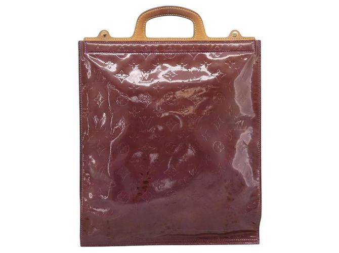 Borsa Tote LOUIS VUITTON Monogram Vernis Stanton Purple Viole M91079 Auth 197210 Porpora - vista 2