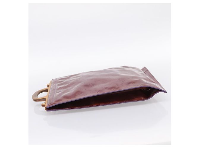 Borsa Tote LOUIS VUITTON Monogram Vernis Stanton Purple Viole M91079 Auth 197210 Porpora - vista 3