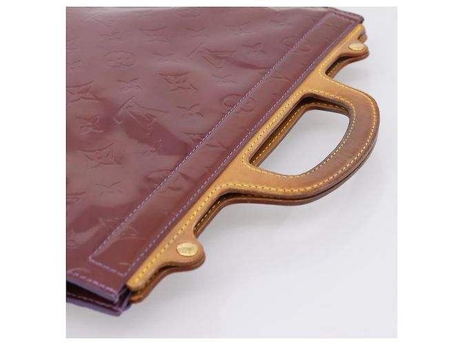 Borsa Tote LOUIS VUITTON Monogram Vernis Stanton Purple Viole M91079 Auth 197210 Porpora - vista 6