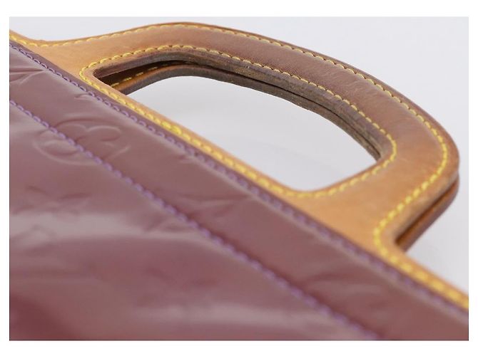 Borsa Tote LOUIS VUITTON Monogram Vernis Stanton Purple Viole M91079 Auth 197210 Porpora - vista 8