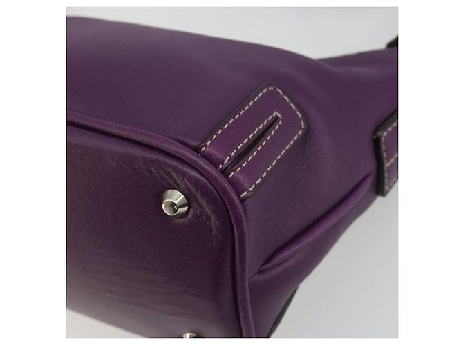 Borsa a tracolla BURBERRY in pelle viola argento Auth 198744A Porpora - vista 15