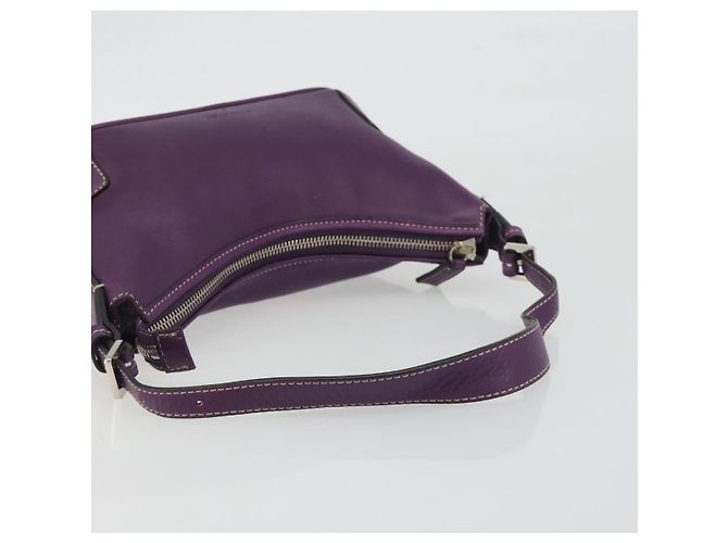 Borsa a tracolla BURBERRY in pelle viola argento Auth 198744A Porpora - vista 7
