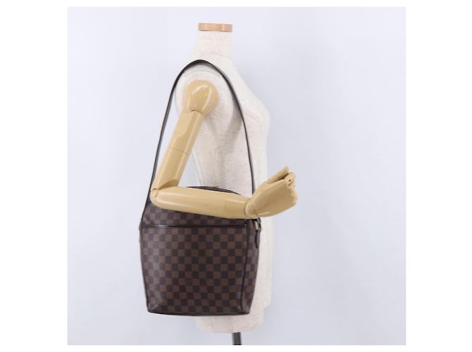 Bolso de hombro LOUIS VUITTON Damier Ebene Ipanema GM N51292 LV Auth 198334 - vista 23