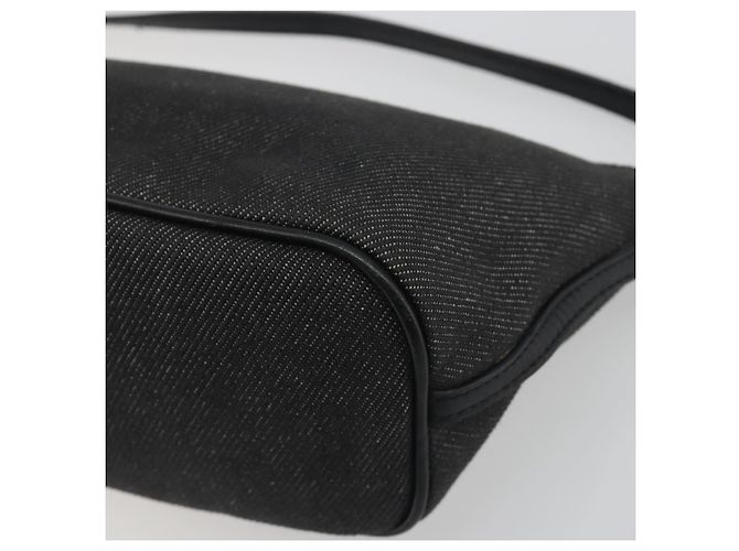 Pouch Accessori GUCCI Canvas Black Silver 07198 Auth 195449 Nero Argento - vista 14