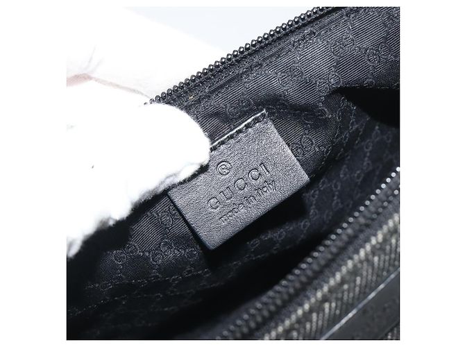 Pouch Accessori GUCCI Canvas Black Silver 07198 Auth 195449 Nero Argento - vista 19