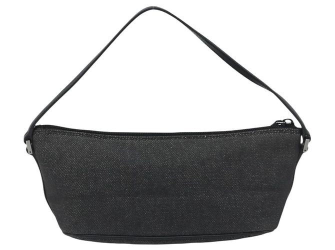 Pouch Accessori GUCCI Canvas Black Silver 07198 Auth 195449 Nero Argento - vista 2