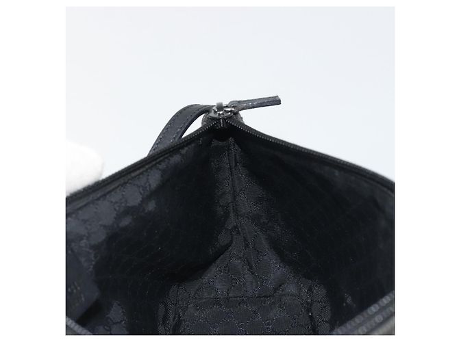 Pouch Accessori GUCCI Canvas Black Silver 07198 Auth 195449 Nero Argento - vista 20