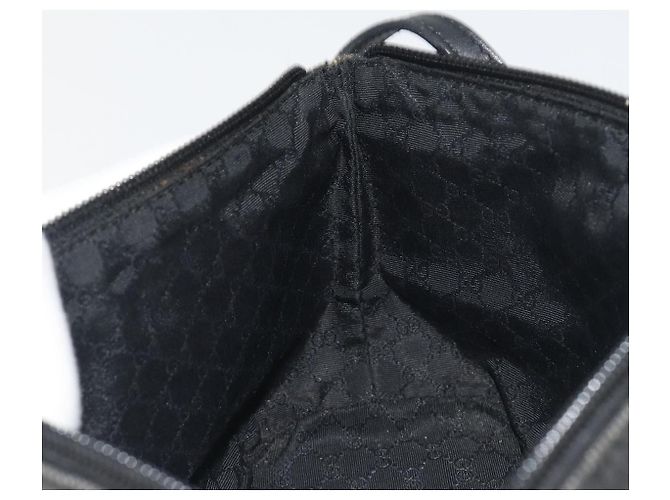Pouch Accessori GUCCI Canvas Black Silver 07198 Auth 195449 Nero Argento - vista 21