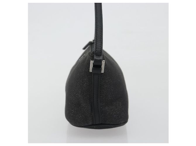Pouch Accessori GUCCI Canvas Black Silver 07198 Auth 195449 Nero Argento - vista 3