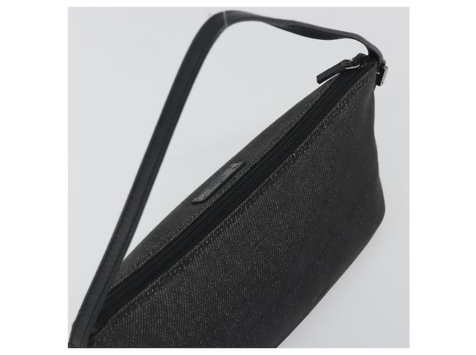 Pouch Accessori GUCCI Canvas Black Silver 07198 Auth 195449 Nero Argento - vista 6