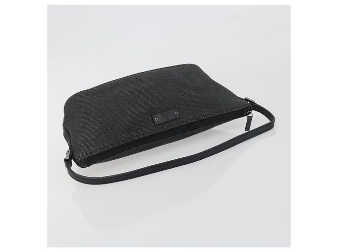Pouch Accessori GUCCI Canvas Black Silver 07198 Auth 195449 Nero Argento - vista 7