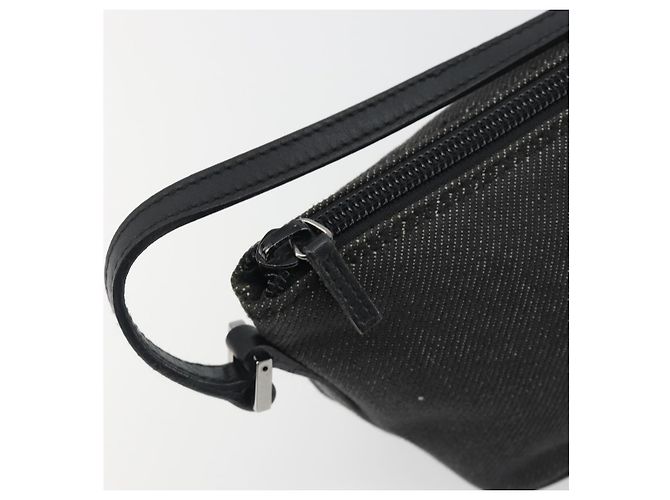 Pouch Accessori GUCCI Canvas Black Silver 07198 Auth 195449 Nero Argento - vista 9