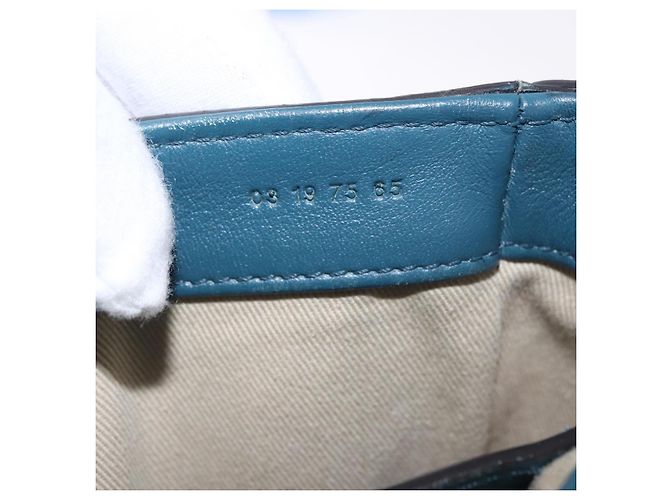 Chloé Borsa a tracolla Chloe Chloe C in pelle blu e oro autentica ka5709A D'oro - vista 12