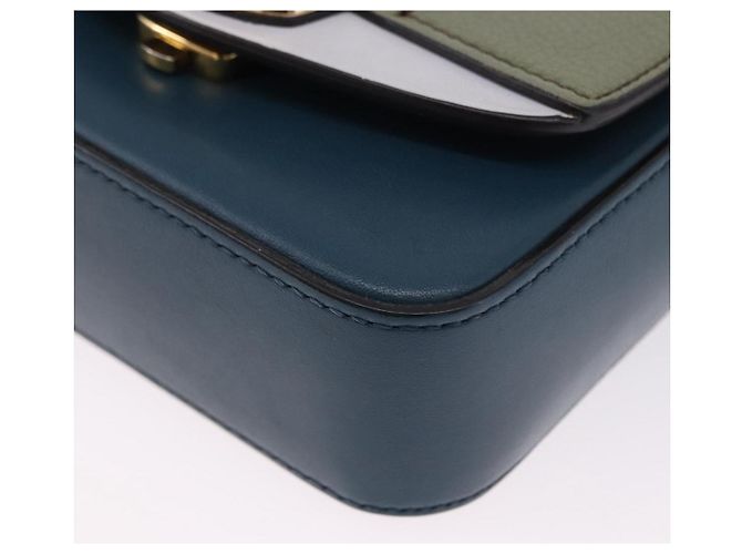 Chloé Borsa a tracolla Chloe Chloe C in pelle blu e oro autentica ka5709A D'oro - vista 16