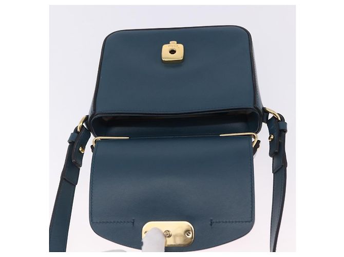 Chloé Borsa a tracolla Chloe Chloe C in pelle blu e oro autentica ka5709A D'oro - vista 20