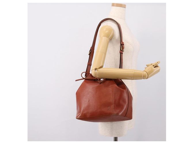 Borsa a tracolla LOUIS VUITTON Epi Petit Noe Brown M44103 LV Auth ka5777 Marrone - vista 19