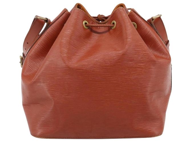 Borsa a tracolla LOUIS VUITTON Epi Petit Noe Brown M44103 LV Auth ka5777 Marrone - vista 2