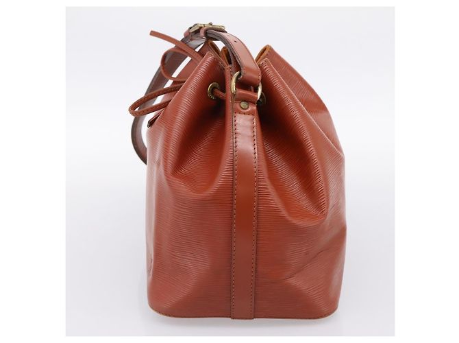 Borsa a tracolla LOUIS VUITTON Epi Petit Noe Brown M44103 LV Auth ka5777 Marrone - vista 4