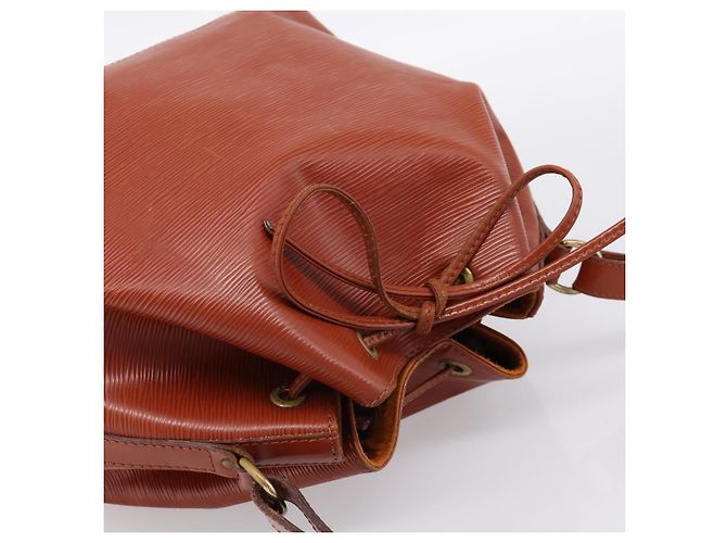 Borsa a tracolla LOUIS VUITTON Epi Petit Noe Brown M44103 LV Auth ka5777 Marrone - vista 6