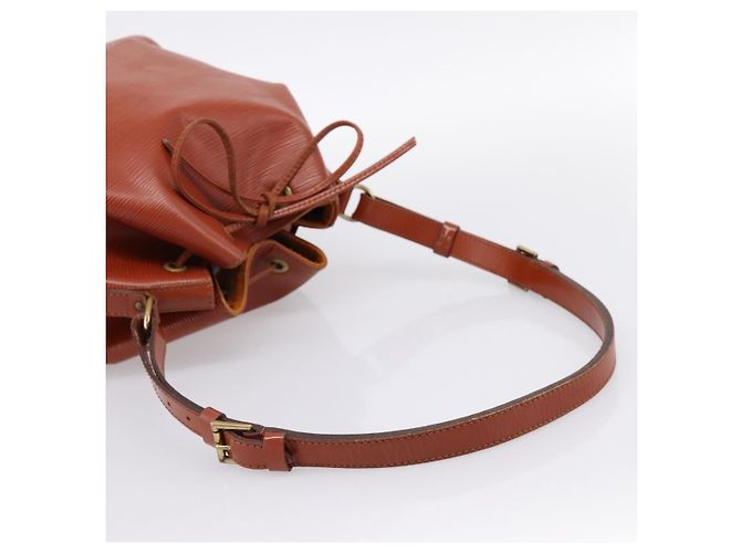 Borsa a tracolla LOUIS VUITTON Epi Petit Noe Brown M44103 LV Auth ka5777 Marrone - vista 7