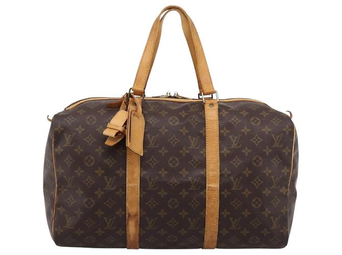 LOUIS VUITTON Monogram Sac Souple 45 Boston Bag M41624 LV Auth ka5803 - view 13