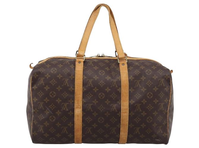 LOUIS VUITTON Monogram Sac Souple 45 Boston Bag M41624 LV Auth ka5803 - view 2