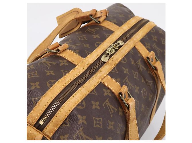 LOUIS VUITTON Monogram Sac Souple 45 Boston Bag M41624 LV Auth ka5803 - view 6