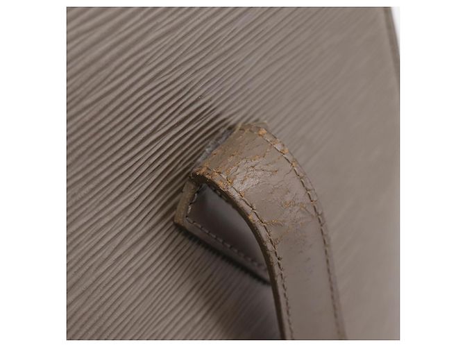 LOUIS VUITTON Borsa a tracolla Epi Lussac Gray Pepper M5228C LV Auth 197024 Marrone - vista 10