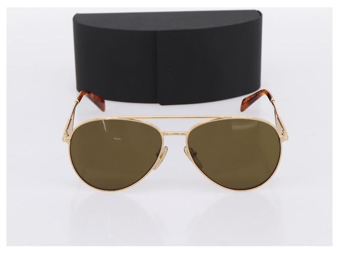 Gafas de sol PRADA metal Brown Auth BA15182M Castaño - vista 12
