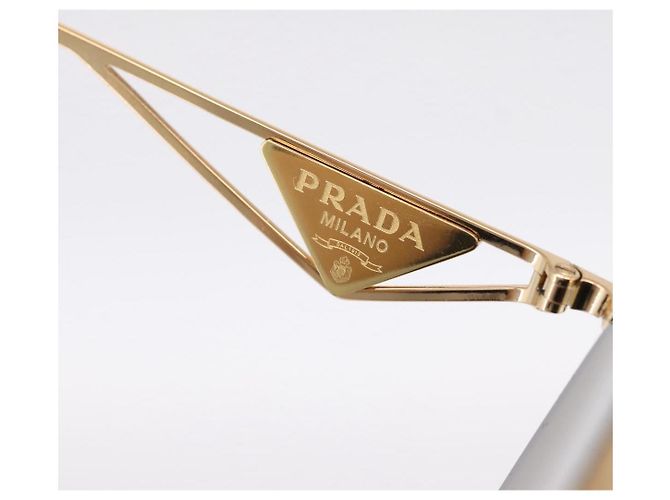 Gafas de sol PRADA metal Brown Auth BA15182M Castaño - vista 14