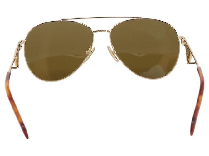Gafas de sol PRADA metal Brown Auth BA15182M Castaño - vista 2