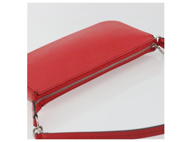 LOUIS VUITTON Epi Pochette Accessoires Pouch Carmine M40776 LV Auth 197580V - vista 6