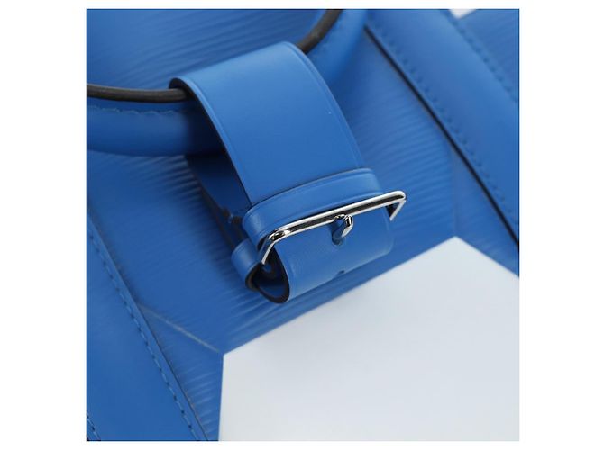 Borsa LOUIS VUITTON Epi 2018 FIFA Keepall Bandouliere 50 Blu M52120 Auth 196804SM - vista 21