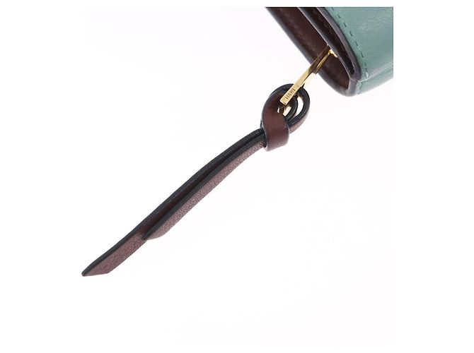 LOEWE Studio Ghibli Suswatari Portafoglio Pelle Verde Oro Auth 167501M D'oro - vista 10