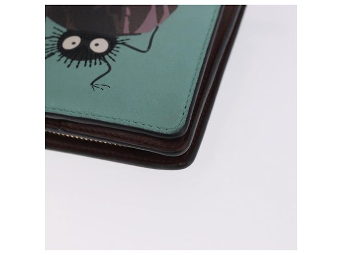 LOEWE Studio Ghibli Suswatari Portafoglio Pelle Verde Oro Auth 167501M D'oro - vista 14