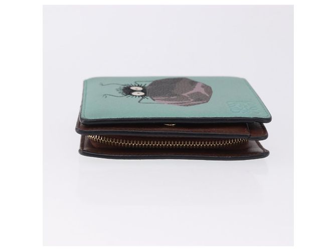 LOEWE Studio Ghibli Suswatari Portafoglio Pelle Verde Oro Auth 167501M D'oro - vista 3