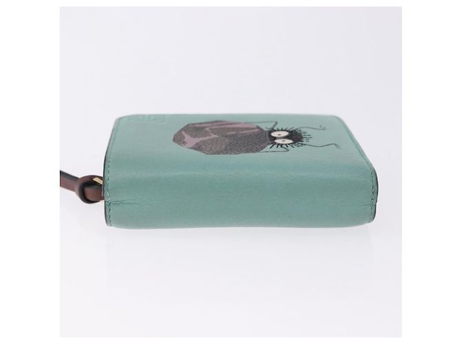 LOEWE Studio Ghibli Suswatari Portafoglio Pelle Verde Oro Auth 167501M D'oro - vista 4