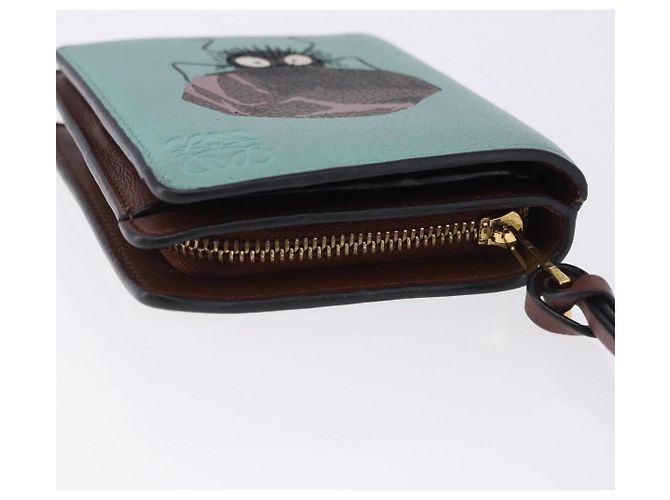 LOEWE Studio Ghibli Suswatari Portafoglio Pelle Verde Oro Auth 167501M D'oro - vista 5