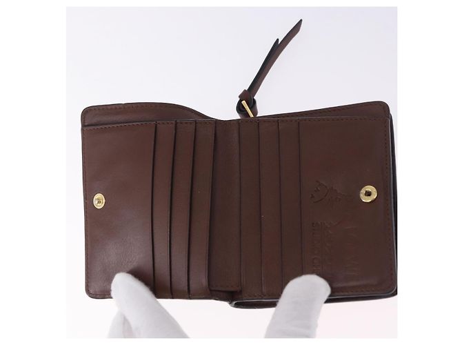 LOEWE Studio Ghibli Suswatari Portafoglio Pelle Verde Oro Auth 167501M D'oro - vista 8