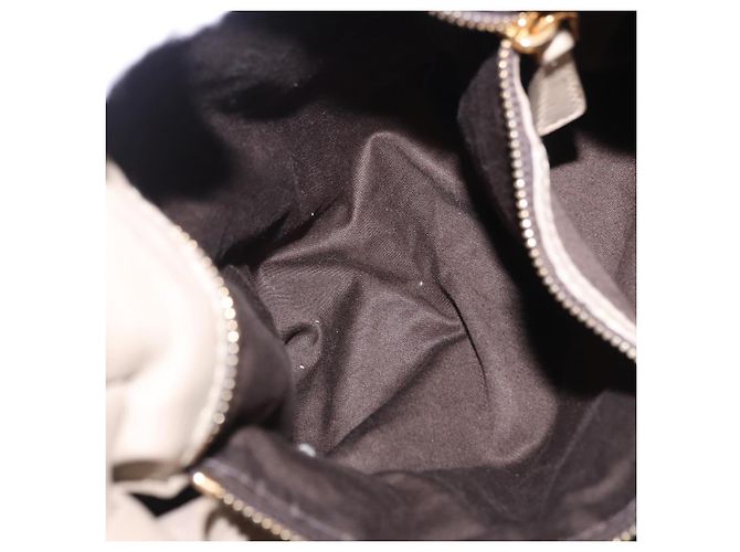 Borsa Tote Miu Miu in pelle beige tono oro Auth 198364A - vista 23