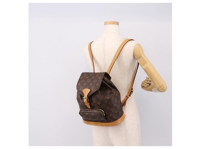 Zaino LOUIS VUITTON Monogram Montsouris MM M51136 LV Auth 198499 Monogramma - vista 18