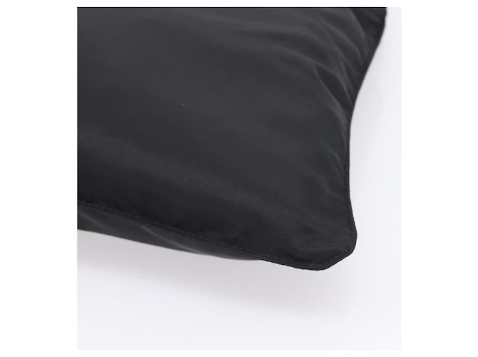 Borsa a tracolla PRADA in nylon nera argento B7338 Auth am12305V Nero - vista 16
