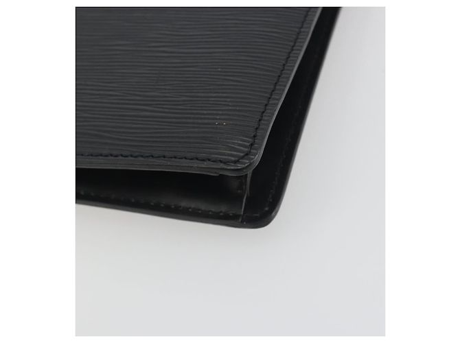 LOUIS VUITTON Epi Sellier Dragonne Clutch Bag Black M52612 LV Auth BA14957 Nero - vista 15