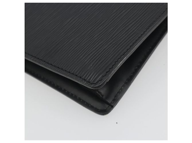 LOUIS VUITTON Epi Sellier Dragonne Clutch Bag Black M52612 LV Auth BA14957 Nero - vista 16