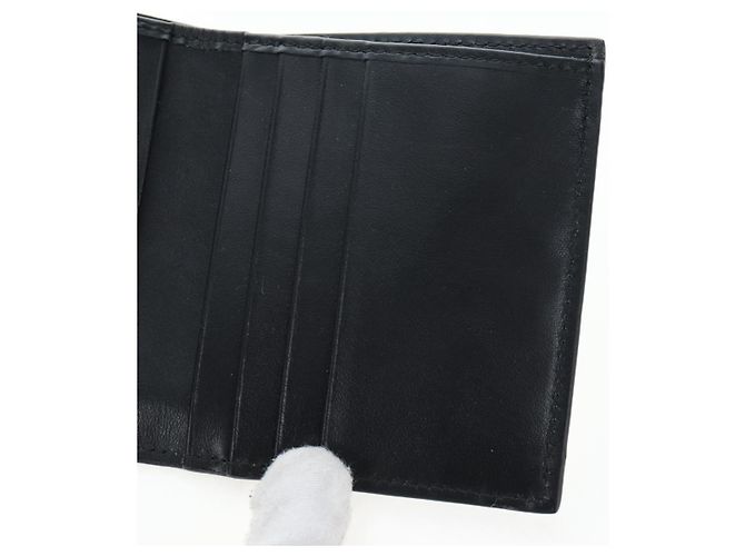 PRADA Bifold Wallet Brushed leather Silver Auth 197314M Silvery - view 19