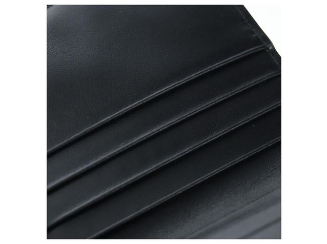 PRADA Bifold Wallet Brushed leather Silver Auth 197314M Silvery - view 22