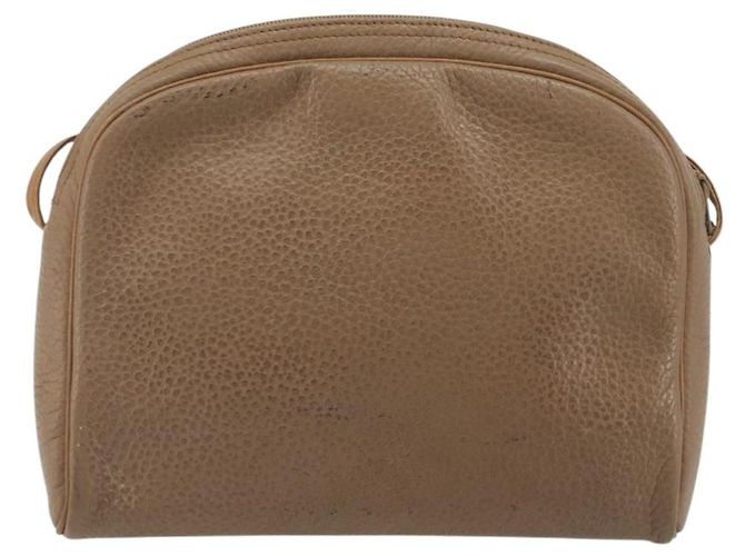 Borsa a tracolla Christian Dior in pelle beige e oro Auth ka5732 D'oro - vista 3