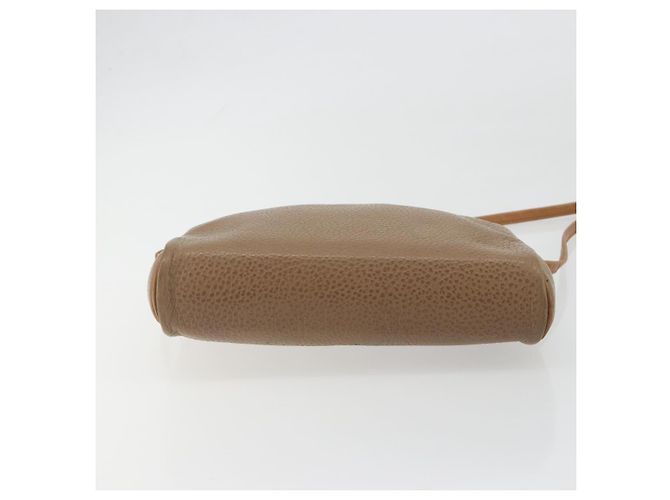 Borsa a tracolla Christian Dior in pelle beige e oro Auth ka5732 D'oro - vista 9