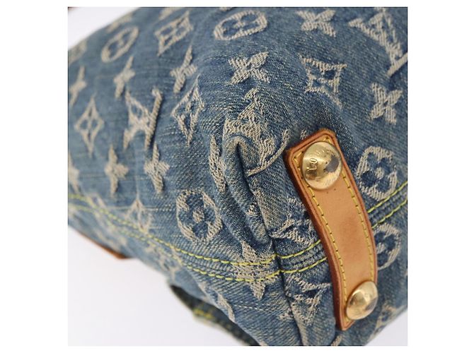 LOUIS VUITTON Monogram Denim Buggy PM Shoulder Bag Blue M95049 LV Auth 198378V - vista 15